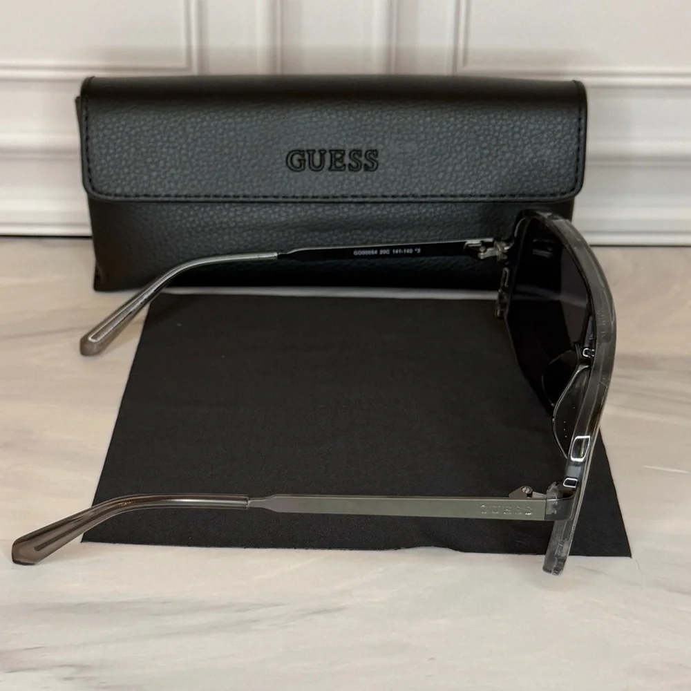 Guess Men’s Smoke/Black Shield Sunglasses | New